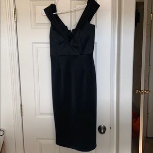 Black off-shoulder dress